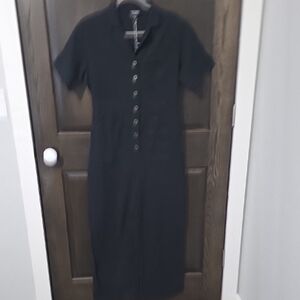 Known Supply Gemini Black Button-up Jumpsuit 100% Organic Cotton